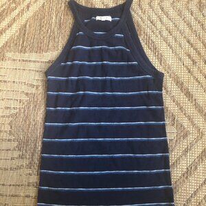 Madewell Navy striped tank top